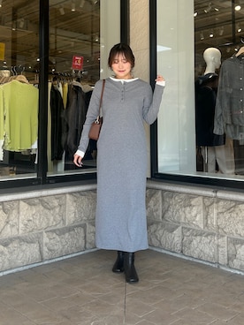 「Thevon（ゼボン）のアイテム（バッグ）」を使った、momoさん（レディース・159cm）の春コーディネート
