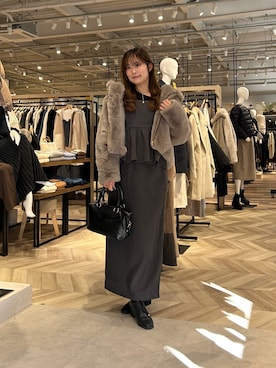 momoさん(レディース・159cm)の冬コーディネート