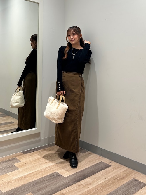 アシメスクエアニット