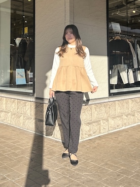 momoさん（レディース・159cm）の冬コーディネート