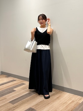 「Chez toi（シェトワ）のアイテム（パンツ）」を使った、momoさん（レディース・159cm）の夏コーディネート
