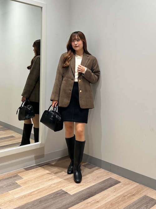 アシメスクエアニット