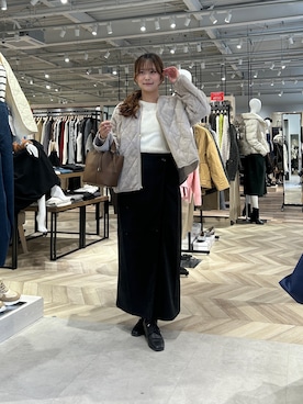 momoさん（骨格ナチュラル・レディース・159cm）の冬コーディネート