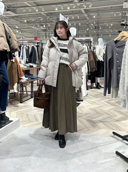 ボリュームネックミドルダウン（その他アウター）｜Chez toi（シェトワ