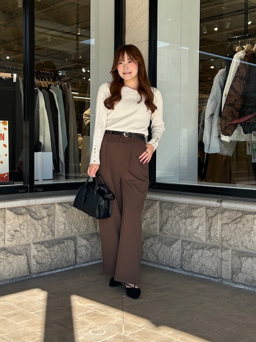 アシメスクエアニット