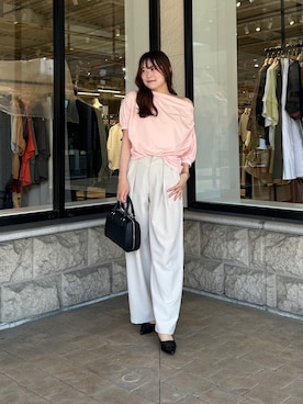 「Chez toi（シェトワ）のアイテム」を使った、momoさん（骨格ナチュラル・レディース・159cm）の夏コーディネート