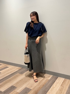 「Chez toi（シェトワ）のアイテム」を使った、momoさん（レディース・159cm）の夏コーディネート