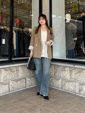 「Thevon（ゼボン）のアイテム（バッグ）」を使った、momoさん（レディース・159cm）の春コーディネート