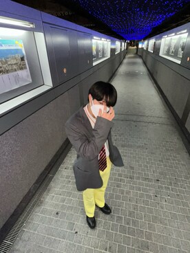 「ストライプネクタイ」｜riok0920さん（メンズ・172cm）の冬コーディネート