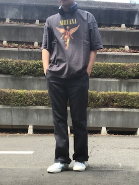 「PUBLUX（パブリュクス）のアイテム」を使った、RamenKingさん（メンズ・175cm）の夏コーディネート