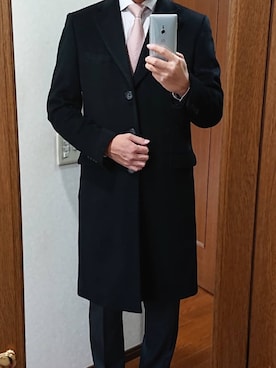 「コルネリアーニ」｜corneliani manさん（メンズ・178cm）の冬コーディネート