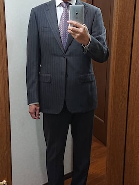 「コルネリアーニ」｜corneliani manさん（メンズ・178cm）の冬コーディネート