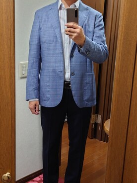 「コルネリアーニ」｜corneliani manさん（メンズ・178cm）の秋コーディネート