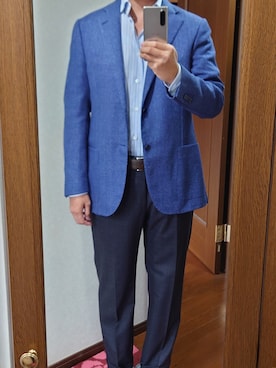 「コルネリアーニ」｜corneliani manさん（メンズ・178cm）の秋コーディネート