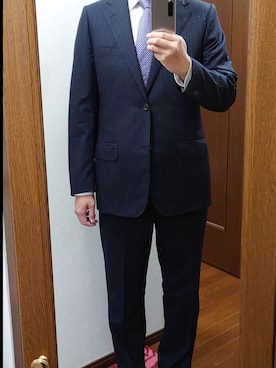 「コルネリアーニ」｜corneliani manさん（メンズ・178cm）の冬コーディネート