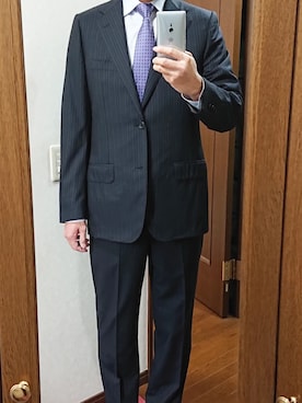 「コルネリアーニ」｜corneliani manさん（メンズ・178cm）の冬コーディネート