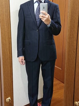 「コルネリアーニ」｜corneliani manさん（メンズ・178cm）の秋コーディネート
