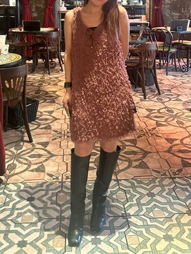 「LOUNGEDRESS（ラウンジドレス）のアイテム」を使った、machan ✿さん（レディース・155cm）の秋コーディネート