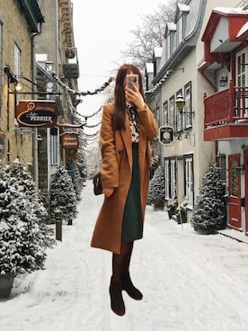 「PULL&BEAR（プルアンドベア）のアイテム（ジャケット/アウター）」を使った、ALICE⭐アリスさん（レディース・168cm）の冬コーディネート