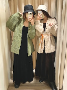 ワンピース ドレス ベロア コーディネート Zozotown