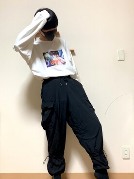 「G.O.C（ジーオーシー）のアイテム（カーゴパンツ）」を使った、しお🧂さん（メンズ・169cm）の秋コーディネート