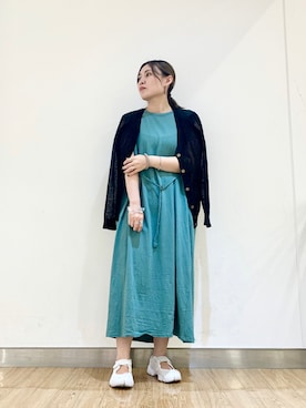「KBF+」｜「アイテム（ワンピース/ドレス）」を使った、shinoさん（レディース・159cm）の夏コーディネート