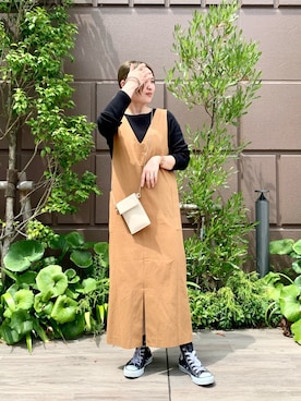 「KOMONO.（コモノ）のアイテム」を使った、shinoさん（レディース・159cm）の夏コーディネート