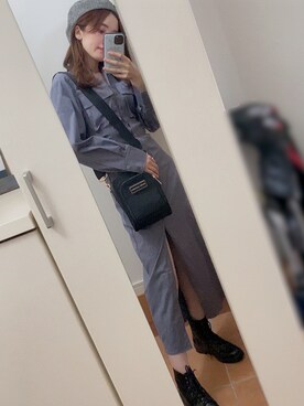 「MARC JACOBS」｜「アイテム（ハンチング/ベレー帽）」を使った、eas.さん（レディース・159cm）の秋コーディネート