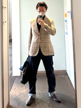 「アイテム（テーラードジャケット）」を使った、kulabass1989さん（メンズ・175cm）の秋コーディネート