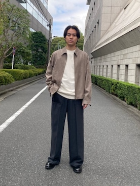 「united arrows」｜「アイテム（ブルゾン）」を使った、Y.ISHIIさん（メンズ・174cm）の秋コーディネート