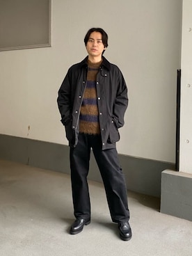 「united arrows」｜「アイテム（ブルゾン）」を使った、Y.ISHIIさん（メンズ・174cm）の秋コーディネート
