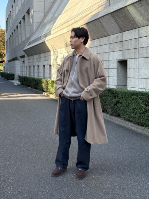 ユナイテッドアローズY.ISHIIさんのステンカラーコートを使った ユナイテッドアローズY.ISHIIさんのステンカラーコートを使った