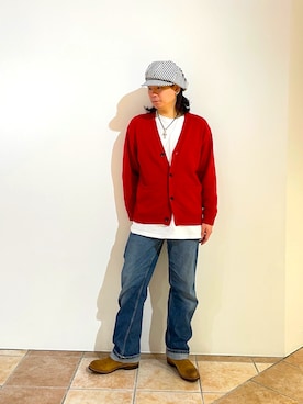 「arth（アース）のアイテム」を使った、清野さん（メンズ・174cm）の春コーディネート