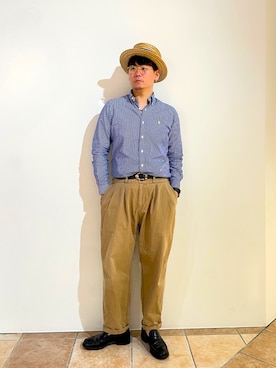 「arth（アース）のアイテム」を使った、清野さん（メンズ・174cm）の春コーディネート