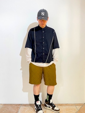 「Johnbull Private labo（ジョンブルプライベートラボ）のアイテム」を使った、清野さん（メンズ・175cm）の夏コーディネート