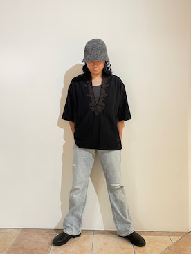 「arth」｜清野さん（メンズ・175cm）の秋コーディネート