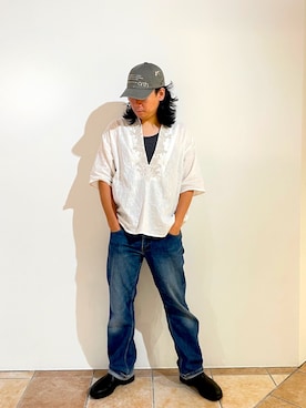 「arth」｜清野さん（メンズ・175cm）の夏コーディネート