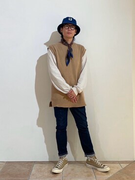 清野さん(メンズ・175cm)の秋コーディネート