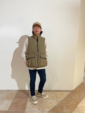 「Johnbull Private labo（ジョンブルプライベートラボ）のアイテム（ジャケット/アウター）」を使った、清野さん（メンズ・175cm）の秋コーディネート
