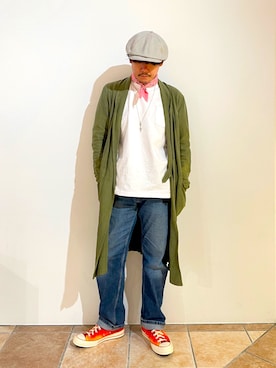「チャンピオン」｜清野さん（メンズ・174cm）の春コーディネート