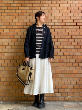 「KATHARINE ROSS（キャサリンロス）のアイテム（ニット/セーター）」を使った、sh723さん（レディース・165cm）の秋コーディネート