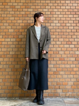 「KATHARINE ROSS（キャサリンロス）のアイテム（テーラードジャケット）」を使った、sh723さん（レディース・165cm）の秋コーディネート