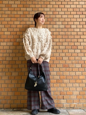 「KATHARINE ROSS（キャサリンロス）のアイテム（パンツ）」を使った、sh723さん（レディース・165cm）の秋コーディネート