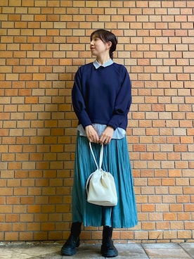 「KATHARINE ROSS（キャサリンロス）のアイテム（Tシャツ/カットソー）」を使った、sh723さん（レディース・165cm）の秋コーディネート