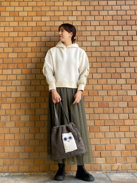 「KATHARINE ROSS（キャサリンロス）のアイテム（ブルゾン）」を使った、sh723さん（レディース・165cm）の秋コーディネート