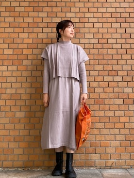 「KATHARINE ROSS（キャサリンロス）のアイテム（ワンピース）」を使った、sh723さん（レディース・165cm）の秋コーディネート