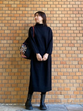 「KATHARINE ROSS（キャサリンロス）のアイテム（ワンピース）」を使った、sh723さん（レディース・165cm）の冬コーディネート