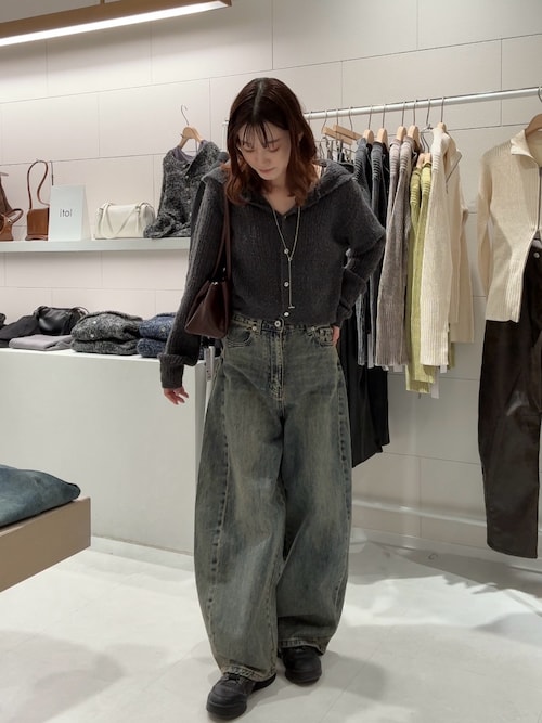 [mline]ポコニット フーディーカーデ