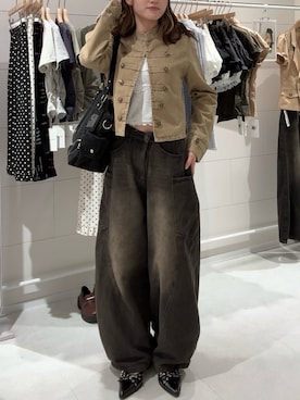 莉央さん（レディース・159cm）の秋コーディネート