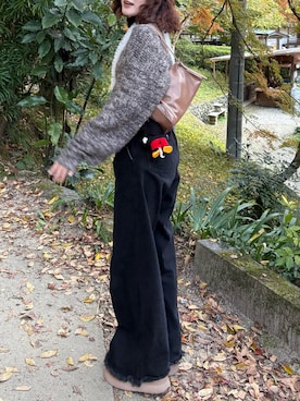 「mline（エムライン）のアイテム」を使った、莉央さん（レディース・159cm）の冬コーディネート